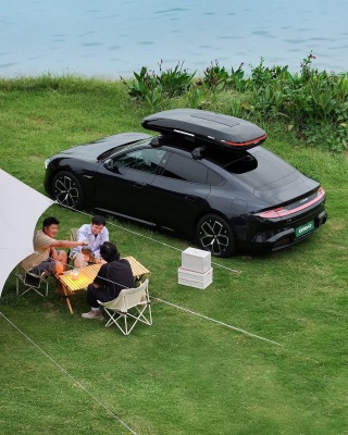 Enroad Nomadix Pro Roof Box (XL-Slim-400-E-white）