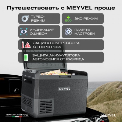 Автохолодильник Meyvel AF-M50 (Чёрный)