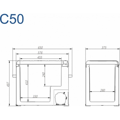 Автохолодильник Alpicool C50 (12/24) Автохолодильник Alpicool C50 (12/24)