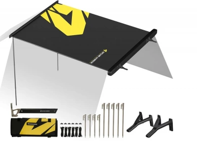 ����� All-in-One Camping Kit - ������� (������� �����) HARDCORE Car Canopy (������ Silver) � ���������� �����������