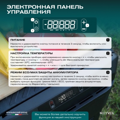 Автохолодильник Meyvel AF-M30 (Чёрный)